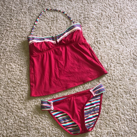 Lucky Brand Other - Lucky brand red tankini suit